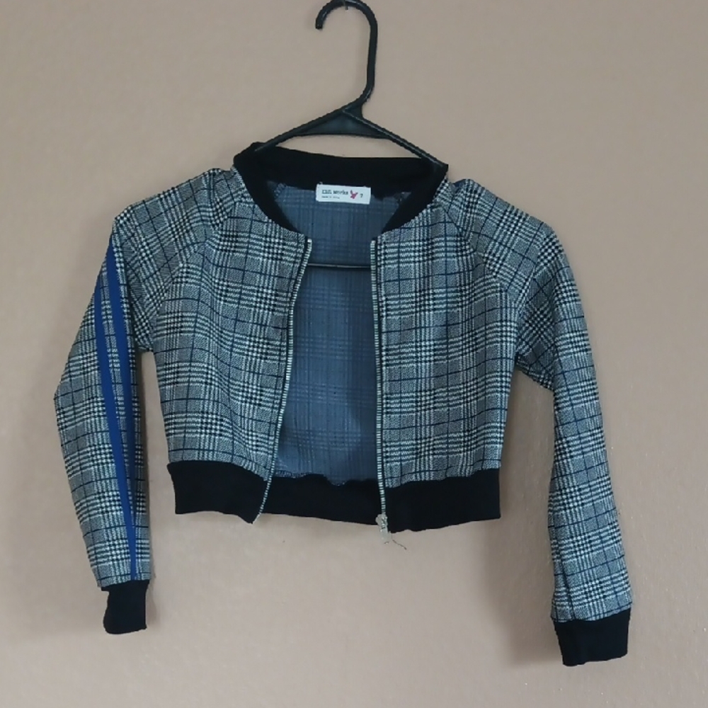 Knit Works with Blue Stripe